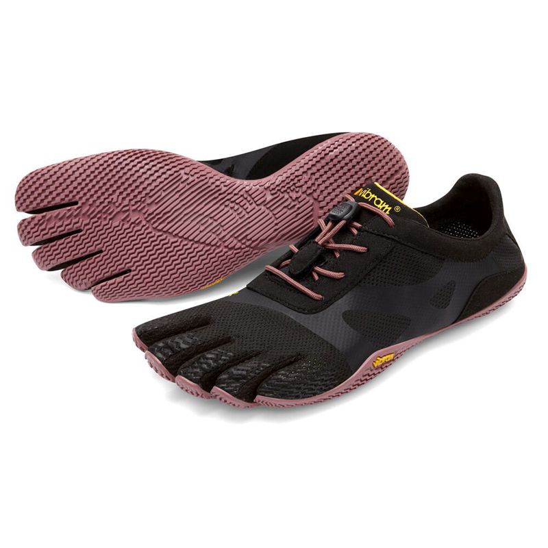 Vibram FiveFingers KSO EVO Női Edzőcipő - Fekete/Rózsaszín WFPK497